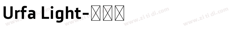 Urfa Light字体转换